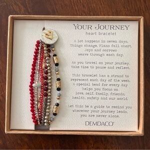 Demdaco Your Journey Heart Bracelet  NWT